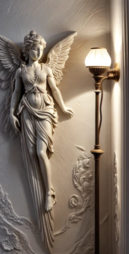 wall light,wall lamp,light fixture,ceiling light,sconce,bedside lamp,art deco ornament,wall plaster,wall decoration,ceiling lamp,security lighting,ceiling fixture,mouldings,decorative fan,angel statue,miracle lamp,table lamps,table lamp,interior decoration,stucco ceiling