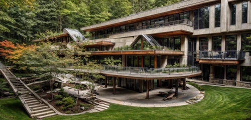 eco hotel,mid century house,tree house hotel,house in the forest,house in the mountains,dunes house,modern architecture,mid century modern,landscape designers sydney,timber house,modern house,house in mountains,treehouse,japanese architecture,whistler,residential,smart house,beautiful home,garden elevation,tree house,Architecture,General,Masterpiece,Organic Architecture