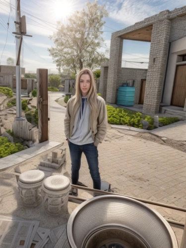 fullmetal alchemist edward elric,concrete background,cement background,concrete chick,concrete grinder,digital compositing,on the roof,manhole,360 ° panorama,hubcap,cobble,springform pan,roof landscape,pavers,paved square,wekerle battery,concrete pipe,roof rat,stone background,girl with a wheel,Common,Common,Natural