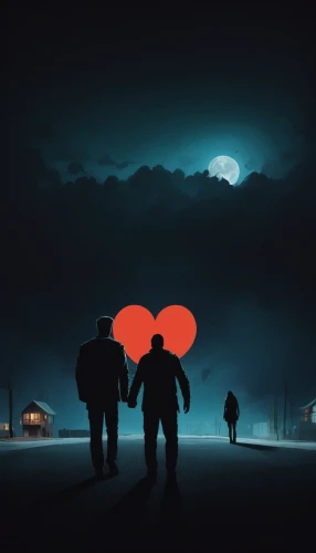 silhouette art,halloween silhouettes,couple silhouette,travelers,vintage couple silhouette,night scene,sci fiction illustration,man silhouette,silhouettes,cowboy silhouettes,people walking,game illustration,art silhouette,red balloons,red balloon,silhouette,dusk background,romantic night,art background,game art,Illustration,Realistic Fantasy,Realistic Fantasy 24