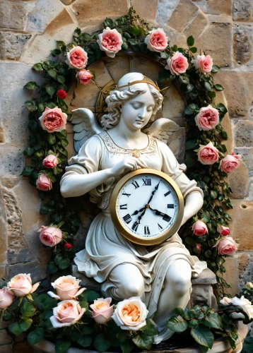 rose wreath,flower clock,valentine clock,wall clock,clock face,four o'clock flower,the sleeping rose,astronomical clock,blooming wreath,old clock,hanging clock,tower clock,grandfather clock,street clock,new year clock,clock,spring forward,clocks,time pointing,station clock,Photography,General,Natural