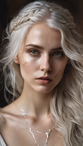 elven,white rose snow queen,silvery,elsa,violet head elf,fleur de sel,fantasy portrait,silver,pale,ice queen,white lady,witcher,white walker,silversmith,silver pieces,the blonde in the river,male elf,fae,blonde woman,fantasy woman,Photography,General,Natural