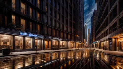 glass facades,paris shops,new york streets,store fronts,financial district,urban landscape,city scape,ginza,wall street,inlet place,hafencity,5th avenue,potsdamer platz,chicago night,narrow street,chicago,shopping street,metropolis,alleyway,night photography