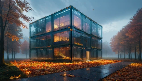 cubic house,cube house,mirror house,cube stilt houses,house in the forest,glass building,frame house,water cube,modern house,modern architecture,glass blocks,autumn fog,glass facade,greenhouse,cubic,greenhouse cover,cube background,futuristic architecture,glass facades,inverted cottage,Photography,Documentary Photography,Documentary Photography 19