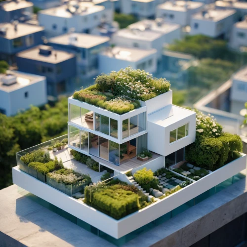 eco-construction,roof garden,grass roof,cubic house,cube stilt houses,roof landscape,green living,balcony garden,sky apartment,modern architecture,block balcony,garden elevation,residential tower,mixed-use,smart home,turf roof,roof terrace,urban design,smart house,flat roof,Photography,General,Commercial