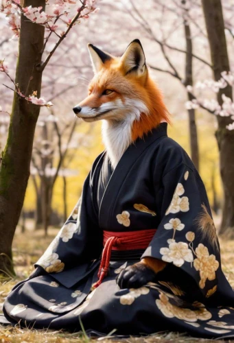 kitsune,mukimono,adorable fox,inari,cute fox,a fox,samurai,fox,kimono,japanese culture,child fox,garden-fox tail,tsukemono,foxes,tea zen,japanese sakura background,hanbok,sensei,kimono fabric,kyoto
