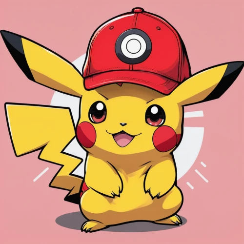 pika,pikachu,pixaba,pokemon,pokeball,pokémon,red hat,hat,ash wednesday,abra,pokemon go,pokemongo,stud yellow,red cap,cute cartoon image,edit icon,wall,adobe illustrator,growth icon,cute cartoon character,Illustration,Japanese style,Japanese Style 02