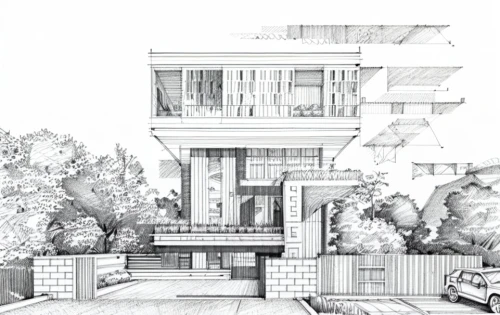 house drawing,modern house,cubic house,garden elevation,habitat 67,residential house,modern architecture,two story house,residential,contemporary,kirrarchitecture,architect plan,residential tower,arhitecture,mid century house,frame house,suburban,an apartment,timber house,archidaily,Design Sketch,Design Sketch,Pencil Line Art