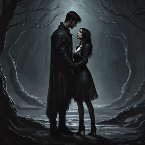 gothic portrait,dark gothic mood,gothic,gothic dress,gothic woman,dark art,bram stoker,gothic style,gothic fashion,vampires,love in the mist,lover's grief,dark angel,the hands embrace,vampire woman,a fairy tale,slender,fairy tale,romantic portrait,young couple,Conceptual Art,Fantasy,Fantasy 34