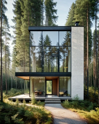 house in the forest,cubic house,timber house,modern house,inverted cottage,mirror house,frame house,modern architecture,danish house,dunes house,wooden house,summer house,cube house,house in mountains,eco-construction,house in the mountains,3d rendering,mid century house,smart house,small cabin