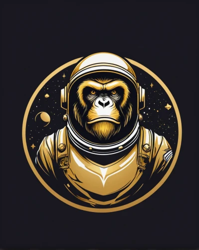 cosmonaut,astronaut,gorilla,monkeys band,spacesuit,space suit,monkey,astronautics,astronauts,monkey soldier,space walk,chimpanzee,spacewalks,spacefill,beekeeper,war monkey,spaceman,chimp,orangutan,spacewalk,Unique,Design,Logo Design