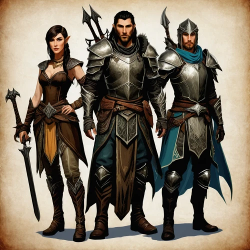 massively multiplayer online role-playing game,heroic fantasy,advisors,dwarves,the three magi,guards of the canyon,collected game assets,aesulapian staff,sterntaler,biblical narrative characters,swordsmen,northrend,pathfinders,germanic tribes,game characters,protectors,knight armor,heavy armour,role playing game,clergy,Illustration,Retro,Retro 04