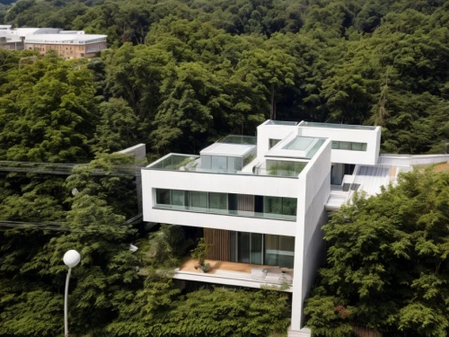cube house,aileron,home of apple,cubic house,bendemeer estates,ludwig erhard haus,residential,treetop,embassy,modern house,modern architecture,residential house,company headquarters,bird's-eye view,greenery,treetops,dunes house,biotechnology research institute,aqua studio,office building,Architecture,Villa Residence,Modern,Minimalist Functionality 1