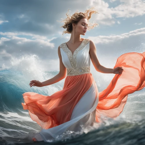 the wind from the sea,the sea maid,wind wave,gracefulness,girl in a long dress,little girl in wind,sea water splash,hoopskirt,sea breeze,celtic woman,image manipulation,whirling,digital compositing,overskirt,photo manipulation,photoshop manipulation,splash photography,ocean waves,wind machine,wind surfing,Photography,General,Natural