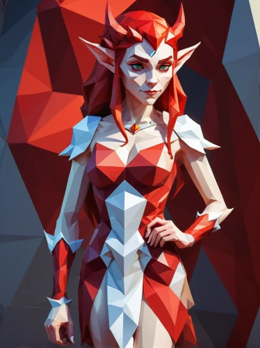 low poly,low-poly,scarlet witch,polygonal,vector girl,darth talon,symetra,red chief,red skin,transistor,vector art,geometric ai file,lady medic,vector illustration,triangles background,hex,angular,oracle girl,red banner,cassiopeia,Unique,3D,Low Poly