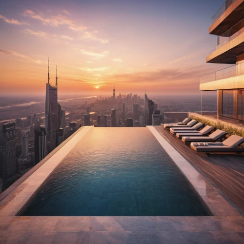 roof top pool,infinity swimming pool,jumeirah,luxury property,roof landscape,roof terrace,luxury real estate,penthouse apartment,above the city,outdoor pool,skyscapers,tallest hotel dubai,sky apartment,united arab emirates,rooftops,top of the rock,roof top,panoramic views,manhattan skyline,new york skyline