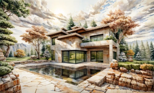 cubic house,modern house,house in mountains,cube house,house in the forest,house in the mountains,luxury home,home landscape,3d rendering,luxury property,beautiful home,eco-construction,roof landscape,landscape design sydney,build by mirza golam pir,dunes house,luxury real estate,landscape designers sydney,modern architecture,house with lake