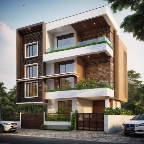 build by mirza golam pir,wooden facade,3d rendering,residential house,block balcony,modern house,new housing development,condominium,wooden house,residential building,exterior decoration,modern architecture,two story house,residence,residences,appartment building,eco-construction,apartment building,modern building,core renovation