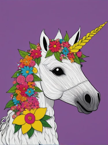 unicorn art,spring unicorn,unicorn,unicorn background,goatflower,llama,taurus,horse-heal,horoscope taurus,unicorn crown,flower animal,the zodiac sign taurus,unicorn head,unicorns,rainbow unicorn,unicorn face,capricorn,vicuña,carnival horse,a white horse,Illustration,Children,Children 06