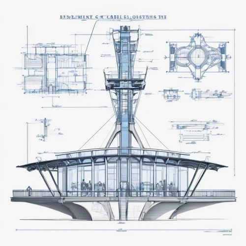 naval architecture,blueprint,aircraft construction,control tower,aerospace engineering,carrack,technical drawing,blueprints,buran,schematic,observation tower,aerospace manufacturer,transmitter,crane vessel (floating),weathervane design,spacecraft,apparatus,mechanical engineering,industrial design,offshore wind park,Unique,Design,Blueprint