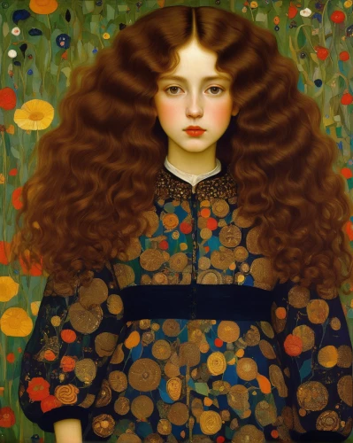girl in flowers,girl in a wreath,merida,girl in the garden,marigold,yarrow,cloves schwindl inge,portrait of a girl,tansy,buddleia,orange blossom,mystical portrait of a girl,the garden marigold,russian doll,lantana,girl picking flowers,marigolds,girl with tree,young girl,lilian gish - female,Art,Artistic Painting,Artistic Painting 32