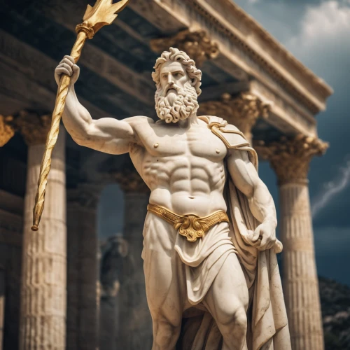 poseidon,statue of hercules,zeus,asclepius,greek mythology,sparta,greek god,greek gods figures,the parthenon,roman history,athenian,parthenon,poseidon god face,imperator,perseus,gladiator,julius caesar,greek myth,caesar,thymelicus,Photography,General,Cinematic