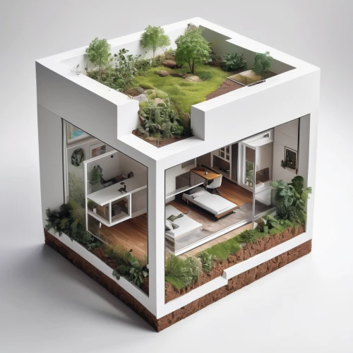cubic house,cube house,cube stilt houses,smart home,isometric,miniature house,eco-construction,inverted cottage,smart house,grass roof,frame house,smarthome,modern house,sky apartment,small house,residential house,garden elevation,modern architecture,garden design sydney,landscape designers sydney,Conceptual Art,Fantasy,Fantasy 04