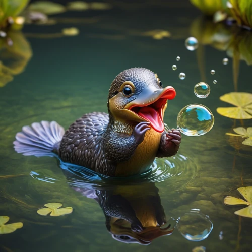 water fowl,ornamental duck,mandarin duck water bird,duck on the water,duckling,rubber duck,aquatic bird,brahminy duck,rubber ducky,mandarin duck,diving bird,water bird,duck cub,rubber duckie,red duck,female duck,bath duck,duck,young duck duckling,schwimmvogel,Art,Artistic Painting,Artistic Painting 04