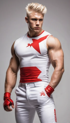 bodybuilding supplement,body building,body-building,bodybuilding,bodybuilder,drago milenario,white and red,red russian,muscle man,white chocolate,strongman,danila bagrov,edge muscle,martial arts uniform,brock coupe,crazy bulk,red super hero,folk wrestling,muscular,sports uniform,Conceptual Art,Fantasy,Fantasy 06