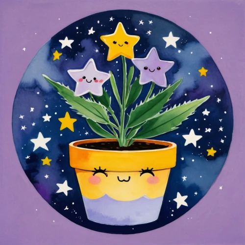 moonlight cactus,magic star flower,star flower,potted plant,baby stars,magical pot,star garland,growth icon,starflower,star bunting,potted plants,stars and moon,moon and star background,star of bethlehem,night stars,night-blooming cactus,garden star of bethlehem,kawaii cactus,pot plant,star-of-bethlehem,Art,Artistic Painting,Artistic Painting 37