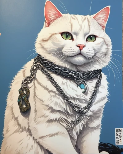 chainlink,breed cat,napoleon cat,necklace,cat portrait,cat warrior,cat image,blue eyes cat,pet portrait,cat with blue eyes,cat kawaii,cartoon cat,cat vector,shelter cat,rex cat,animal feline,capricorn kitz,pearl necklaces,cute cat,lucky cat,Photography,General,Natural