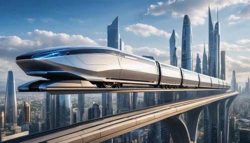 maglev,sky train,monorail,high-speed train,high-speed rail,supersonic transport,high speed train,futuristic architecture,bullet train,electric train,elevated railway,skytrain,futuristic car,car train,long-distance transport,futuristic landscape,transport system,futuristic,prospects for the future,skyway,Photography,General,Natural