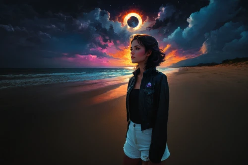 photo manipulation,photomanipulation,lightpainting,photoshop manipulation,eclipse,mystical portrait of a girl,astral traveler,aura,conceptual photography,light painting,crown chakra,image manipulation,yogananda,third eye,fire artist,total eclipse,cosmic eye,earth chakra,solar eclipse,digital compositing