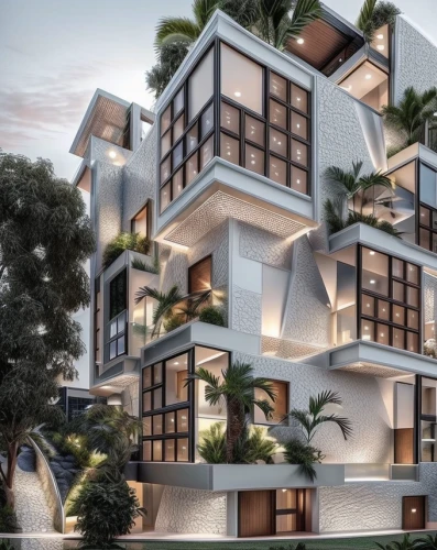 cube stilt houses,modern architecture,cubic house,condominium,condo,apartment building,apartment block,modern house,sky apartment,cube house,mixed-use,residential tower,an apartment,luxury real estate,apartment complex,contemporary,3d rendering,jewelry（architecture）,smart house,apartments