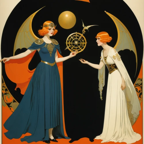 the ball,harmonia macrocosmica,orrery,art deco woman,mucha,globes,art deco ornament,ball fortune tellers,twenties women,vintage illustration,kristbaum ball,1920s,mercury transit,art nouveau design,spirit ball,film poster,accolade,heliosphere,epcot ball,twenties of the twentieth century,Illustration,Retro,Retro 15