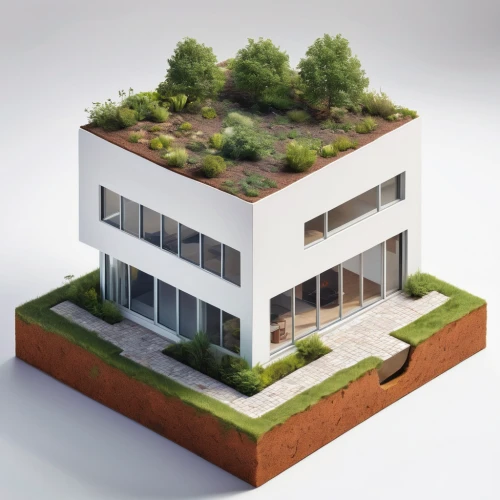 home of apple,smart home,eco-construction,landscaping,cube house,3d rendering,cubic house,wooden mockup,grass roof,modern architecture,terraforming,garden elevation,miniature house,modern office,plant bed,greenbox,modern house,smart house,planter,roof garden,Conceptual Art,Fantasy,Fantasy 04