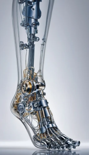 biomechanical,prosthetics,high heeled shoe,downhill ski boot,motorcycle boot,stack-heel shoe,stiletto-heeled shoe,ski boot,reflex foot kidney,medical equipment,human leg,artificial joint,prosthetic,cinderella shoe,industrial robot,medical device,steel-toed boots,foot model,heel shoe,splint boots