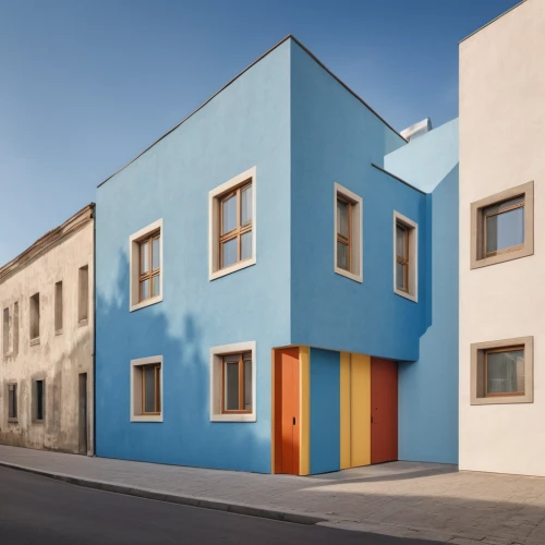 prefabricated buildings,colorful facade,cubic house,facade painting,townhouses,athens art school,facade panels,cube house,painted block wall,housebuilding,frisian house,exterior decoration,facades,wooden facade,blocks of houses,cube stilt houses,danish house,urban design,kirrarchitecture,blauhaus,Photography,General,Natural