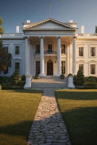 the white house,white house,neoclassical,mansion,luxury home,luxury property,country estate,3d rendering,luxury real estate,classical architecture,official residence,neoclassic,country house,belvedere,dillington house,chateau,new england style house,rosewood,house of cards,federal government,Photography,General,Natural