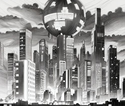 metropolis,atomic age,black city,futuristic landscape,sci fiction illustration,fantasy city,sky city,panoramical,futuristic architecture,sci - fi,sci-fi,sci fi,wonder woman city,scifi,metropolises,concept art,futuristic,globes,city cities,globe,Design Sketch,Design Sketch,Character Sketch