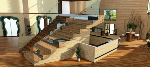 wooden stairs,wooden stair railing,loft,outside staircase,cubic house,penthouse apartment,3d rendering,winding staircase,staircase,wooden house,tree house,model house,two story house,modern house,mid century house,smart house,miniature house,tree house hotel,dunes house,modern living room