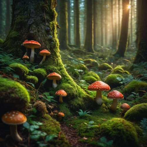 mushroom landscape,forest mushrooms,fairy forest,forest floor,fairytale forest,forest mushroom,mushroom island,elven forest,toadstools,germany forest,mushrooms,enchanted forest,bavarian forest,forest of dreams,fungi,brown mushrooms,fairy world,forest glade,fairy village,cartoon forest,Photography,General,Fantasy