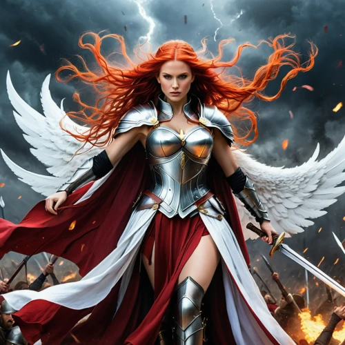 fire angel,goddess of justice,fantasy woman,heroic fantasy,strong woman,archangel,female warrior,the archangel,woman power,strong women,warrior woman,scarlet witch,athena,woman strong,angels of the apocalypse,super heroine,firebird,phoenix,business angel,fire siren,Illustration,Realistic Fantasy,Realistic Fantasy 15