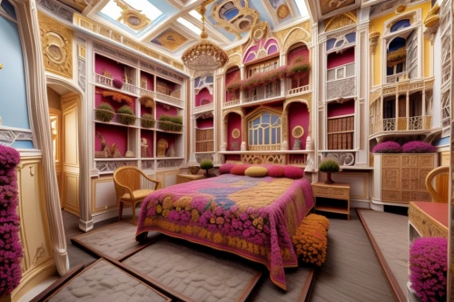 ornate room,luxury hotel,great room,sleeping room,boutique hotel,four poster,canopy bed,hotel de cluny,riad,venice italy gritti palace,the little girl's room,children's bedroom,damask,bridal suite,fairy tale castle,interior decoration,four-poster,interior design,chambord,bedding