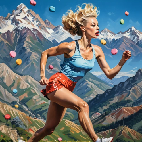 female runner,run uphill,ultramarathon,free running,long-distance running,chewing gum,middle-distance running,women climber,running,trail running,footbag,swiss ball,adventure racing,sports girl,exercise ball,world digital painting,decathlon,skittles (sport),to run,runner