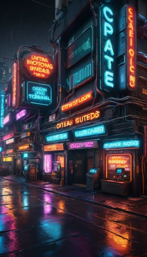 neon coffee,neon sign,retro diner,cyberpunk,neon lights,neon drinks,neon arrows,neon light,rain bar,3d render,neon,cinema 4d,neon ghosts,colorful city,retro styled,neon cocktails,neon candies,cinema strip,neon light drinks,nightclub,Photography,General,Sci-Fi