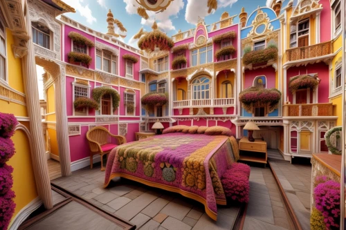 fairy tale castle,fairy tale castle sigmaringen,the little girl's room,children's bedroom,ornate room,fairytale castle,four poster,dolls houses,great room,riad,3d fantasy,doll house,sleeping beauty castle,children's room,sleeping room,dragon palace hotel,bedding,kids room,children's fairy tale,baroque