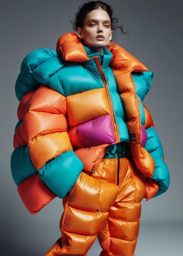 bjork,sleeping bag,puffer,parka,high-visibility clothing,north face,rain suit,avalanche protection,national parka,lifejacket,harness cocoon,life raft,eskimo,outerwear,parachute jumper,bean bag chair,thermal bag,weatherproof,dry suit,polar fleece,Photography,Fashion Photography,Fashion Photography 01