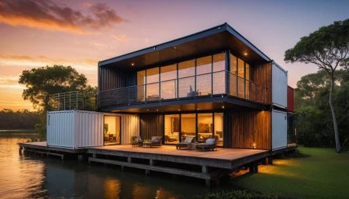 house by the water,floating huts,house with lake,cube stilt houses,houseboat,inverted cottage,modern architecture,boat house,dunes house,cube house,modern house,cubic house,timber house,summer house,stilt house,corten steel,landscape design sydney,wooden decking,boathouse,wooden house,Photography,General,Natural
