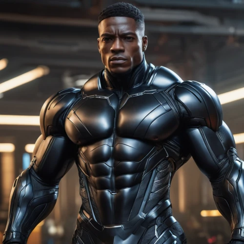steel man,cyborg,war machine,3d man,muscle man,a black man on a suit,black man,electro,black male,muscular,body-building,body building,african american male,muscle icon,edge muscle,male character,human torch,steel,actionfigure,muscular build,Photography,General,Natural